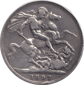 1897 CROWN ( GF ) - CROWN - Cambridgeshire Coins