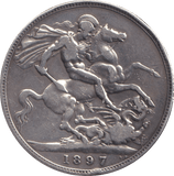 1897 CROWN ( GF ) - CROWN - Cambridgeshire Coins