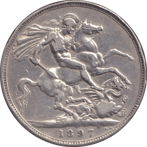 1897 CROWN ( GF ) - CROWN - Cambridgeshire Coins