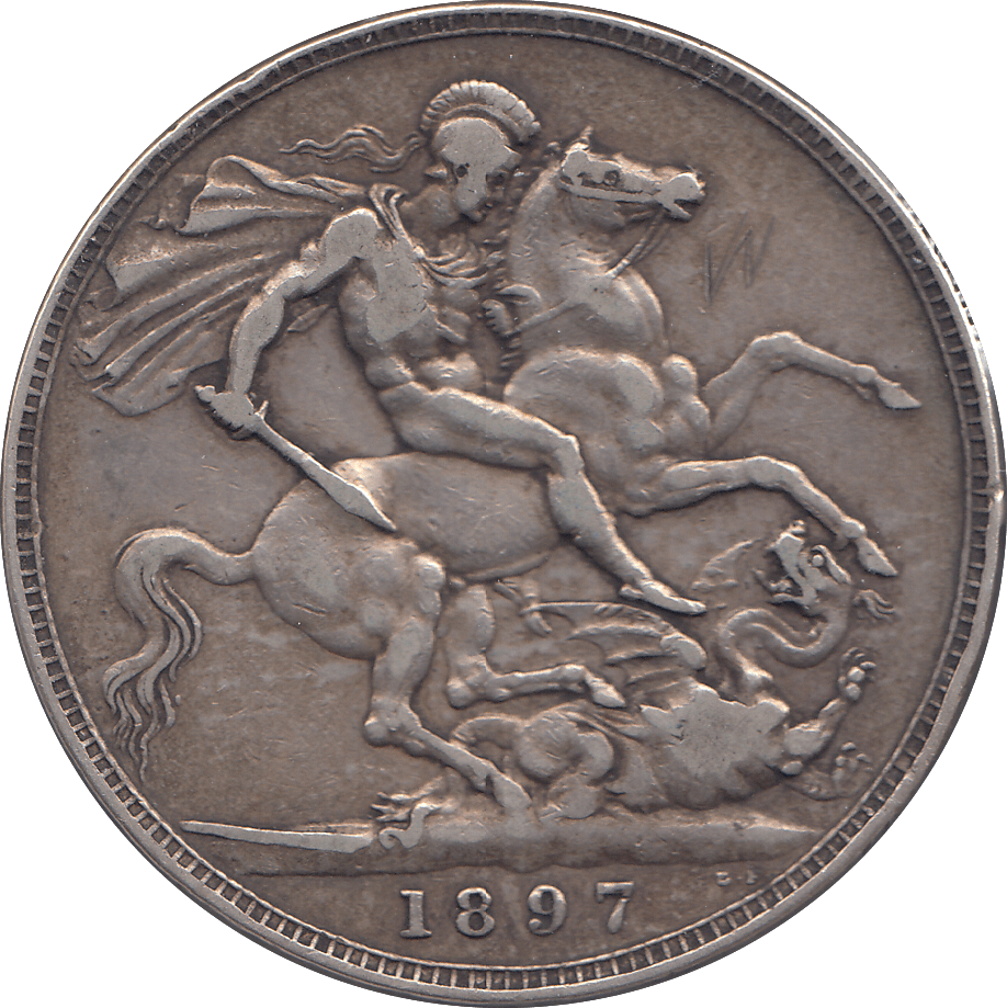 1897 CROWN ( GF ) LX - CROWN - Cambridgeshire Coins