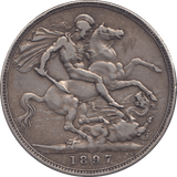 1897 CROWN ( GF ) LX - CROWN - Cambridgeshire Coins