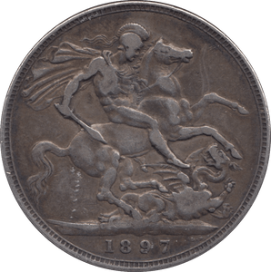 1897 CROWN ( GF ) LXI - CROWN - Cambridgeshire Coins