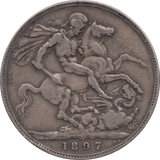 1897 CROWN ( GF ) LXI - CROWN - Cambridgeshire Coins