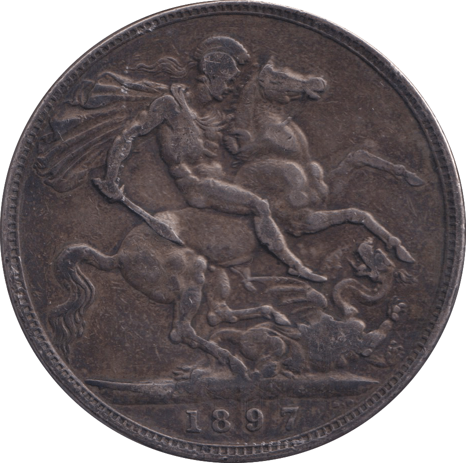 1897 CROWN ( GVF ) - CROWN - Cambridgeshire Coins