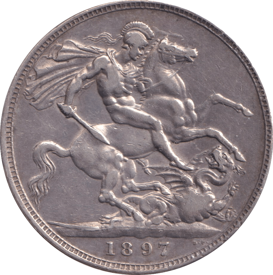 1897 CROWN ( GVF ) - CROWN - Cambridgeshire Coins