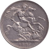 1897 CROWN ( GVF ) - CROWN - Cambridgeshire Coins