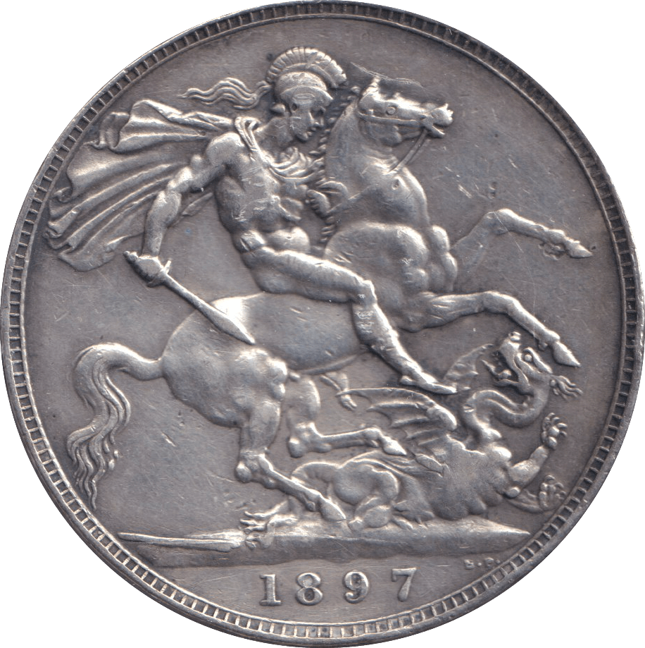 1897 CROWN ( GVF ) - CROWN - Cambridgeshire Coins