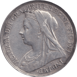 1897 CROWN ( GVF ) - CROWN - Cambridgeshire Coins