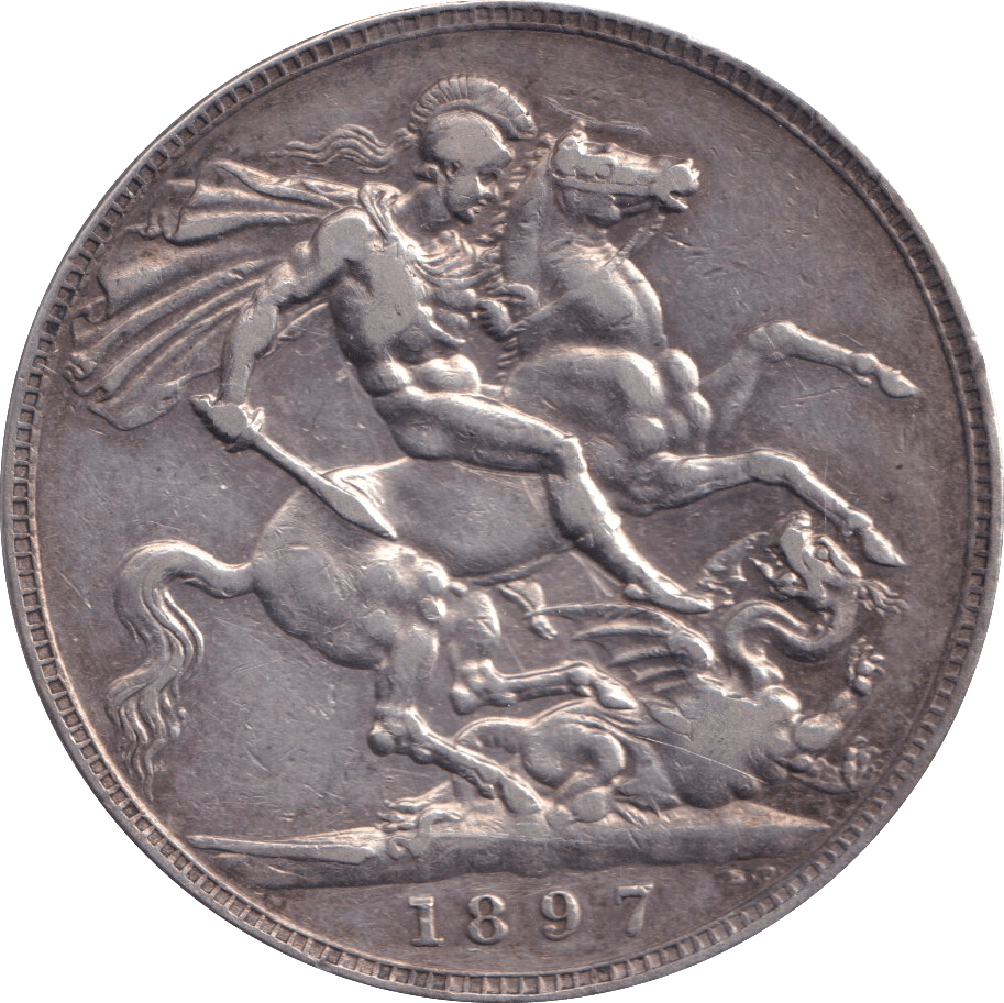 1897 CROWN ( GVF ) - CROWN - Cambridgeshire Coins