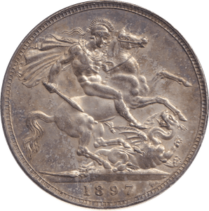 1897 CROWN ( UNC ) - CROWN - Cambridgeshire Coins