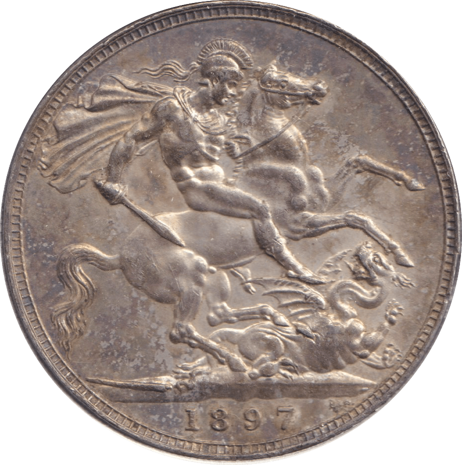 1897 CROWN ( UNC ) - CROWN - Cambridgeshire Coins