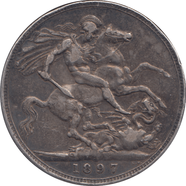 1897 CROWN ( VF ) - CROWN - Cambridgeshire Coins