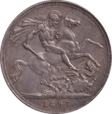 1897 CROWN ( VF ) - CROWN - Cambridgeshire Coins
