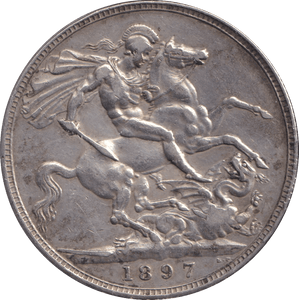 1897 CROWN ( VF ) - CROWN - Cambridgeshire Coins