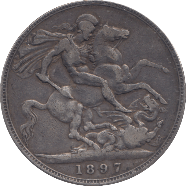1897 CROWN ( VF ) - CROWN - Cambridgeshire Coins