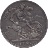 1897 CROWN ( VF ) - CROWN - Cambridgeshire Coins