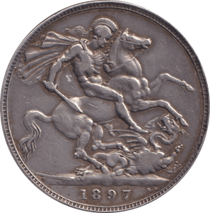 1897 CROWN ( VF ) - CROWN - Cambridgeshire Coins
