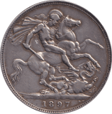 1897 CROWN ( VF ) - CROWN - Cambridgeshire Coins