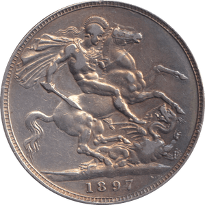 1897 CROWN ( VF ) - CROWN - Cambridgeshire Coins