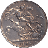 1897 CROWN ( VF ) - CROWN - Cambridgeshire Coins