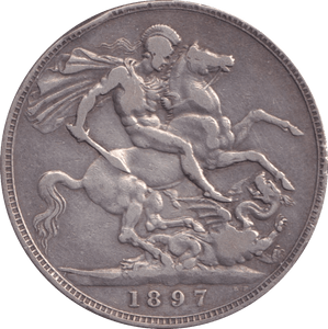 1897 CROWN ( VF ) - Crown - Cambridgeshire Coins