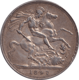 1897 CROWN ( VF ) - CROWN - Cambridgeshire Coins