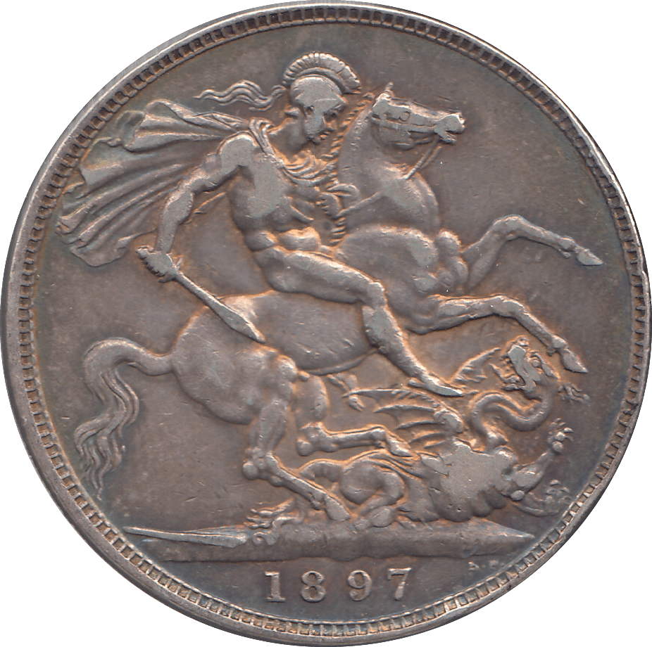 1897 CROWN ( VF ) LXI - CROWN - Cambridgeshire Coins