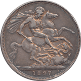 1897 CROWN ( VF ) LXI - CROWN - Cambridgeshire Coins