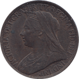 1897 FARTHING ( AUNC ) - FARTHING - Cambridgeshire Coins