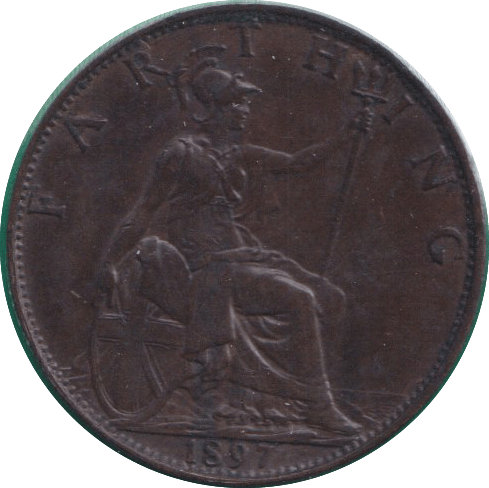 1897 FARTHING ( EF ) - FARTHING - Cambridgeshire Coins