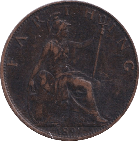 1897 FARTHING ( GF ) - FARTHING - Cambridgeshire Coins