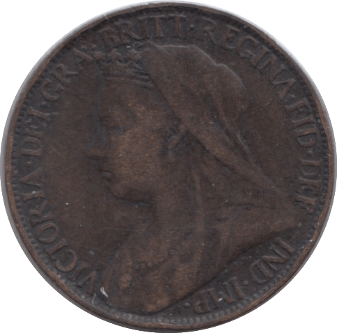 1897 FARTHING ( VF ) - Farthing - Cambridgeshire Coins