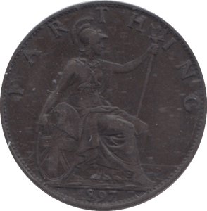 1897 FARTHING ( VF ) - FARTHING - Cambridgeshire Coins