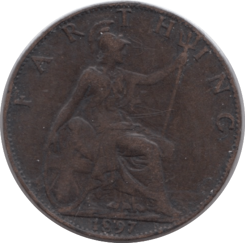 1897 FARTHING ( VF ) - Farthing - Cambridgeshire Coins
