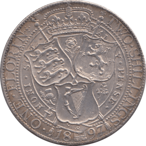 1897 FLORIN ( EF ) - FLORIN - Cambridgeshire Coins