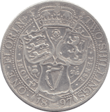 1897 FLORIN ( FINE ) - FLORIN - Cambridgeshire Coins