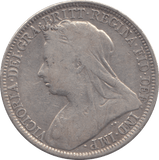 1897 FLORIN ( FINE ) - FLORIN - Cambridgeshire Coins