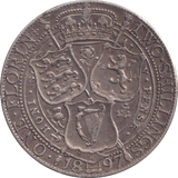 1897 FLORIN ( GVF ) - FLORIN - Cambridgeshire Coins