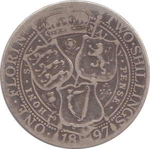 1897 FLORIN ( NF ) - FLORIN - Cambridgeshire Coins