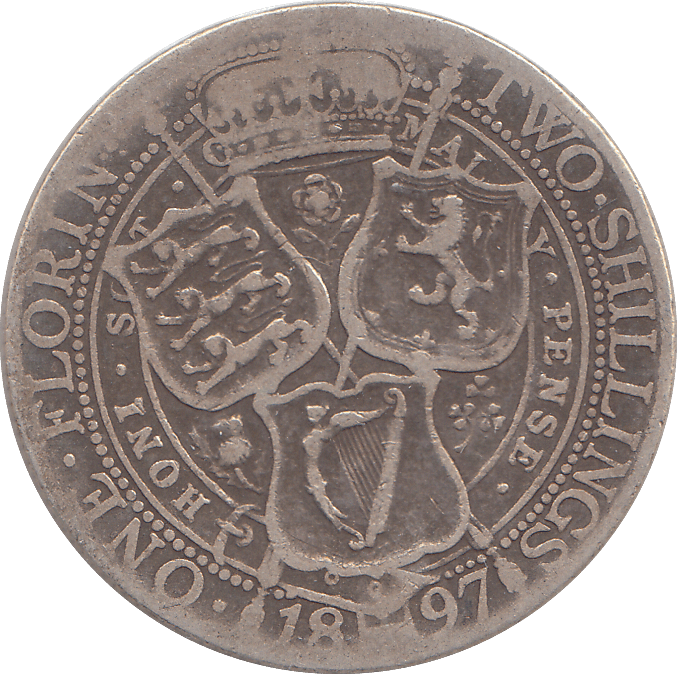 1897 FLORIN ( NF ) - FLORIN - Cambridgeshire Coins