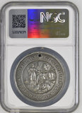 1897 G.BRIT BHM-3565 VICTORIA DIAMOND JUBILEE BRITISH HISTORICAL MEDAL WM ( NGC ) AU Details HOLED - NGC SILVER COINS - Cambridgeshire Coins