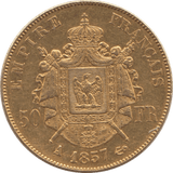 1897 GOLD 50 FRANCS FRANCE - Gold World Coins - Cambridgeshire Coins