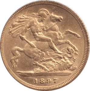 1897 GOLD HALF SOVEREIGN ( UNC ) - HALF SOVEREIGN - Cambridgeshire Coins
