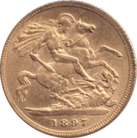 1897 GOLD HALF SOVEREIGN ( UNC ) - HALF SOVEREIGN - Cambridgeshire Coins
