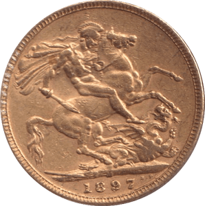 1897 GOLD SOVEREIGN ( EF ) MELBOURNE MINT - Sovereign - Cambridgeshire Coins