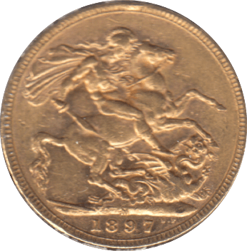 1897 GOLD SOVEREIGN MELBOURNE MINT ( UNC ) - SOVEREIGN - Cambridgeshire Coins