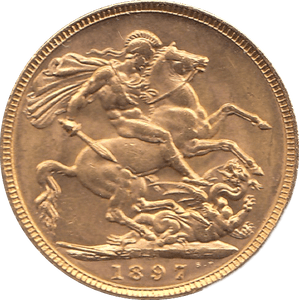 1897 GOLD SOVEREIGN ( UNC ) MELBOURNE MINT - SOVEREIGN - Cambridgeshire Coins