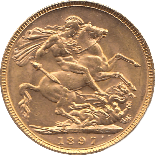 1897 GOLD SOVEREIGN ( UNC ) MELBOURNE MINT - SOVEREIGN - Cambridgeshire Coins
