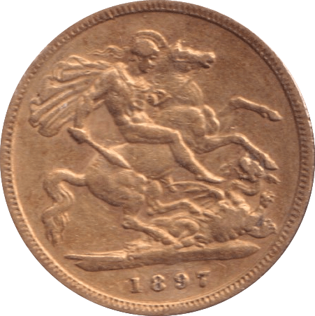 1897 HALF SOVEREIGN ( VF ) - HALF SOVEREIGN - Cambridgeshire Coins