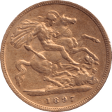 1897 HALF SOVEREIGN ( VF ) - HALF SOVEREIGN - Cambridgeshire Coins